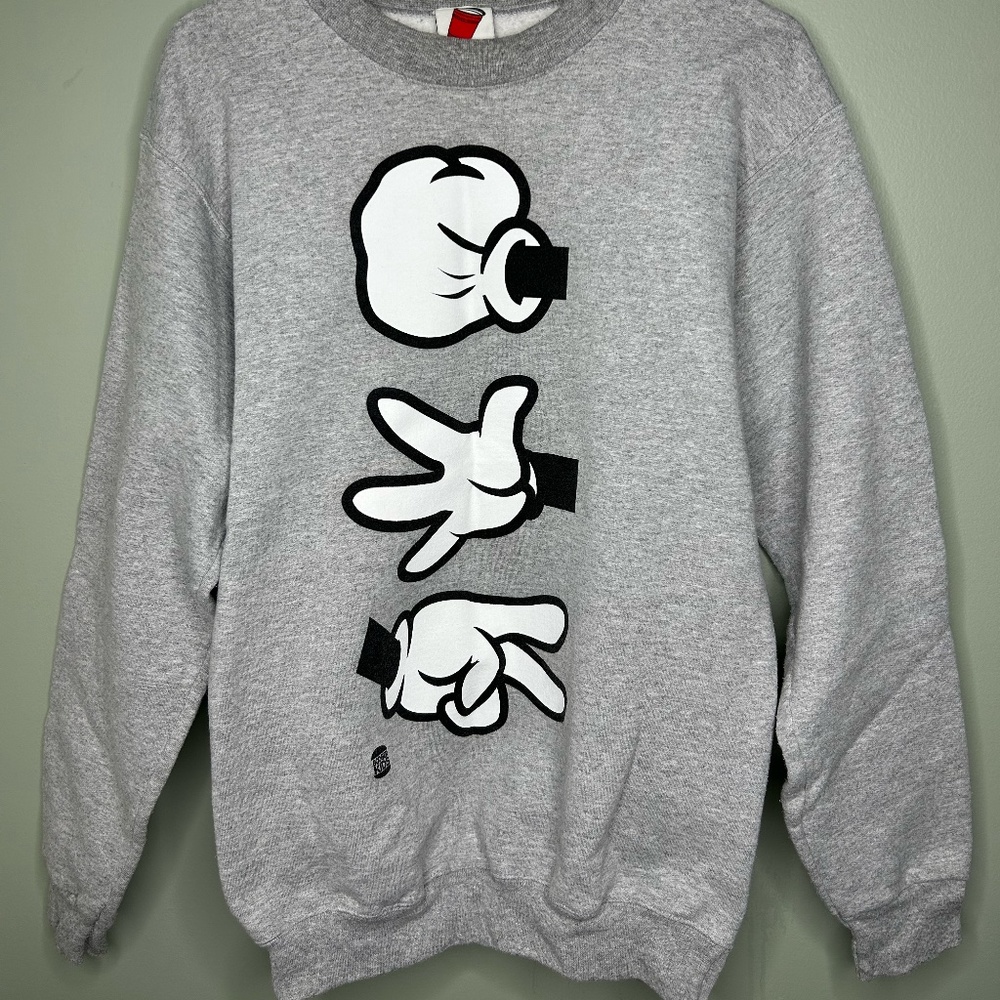 Booger Kids crew neck sweatshirt grey small